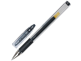 Ручка гел. Pilot BLN-G3-38-B "G-3" черная, 0,38мм, грип