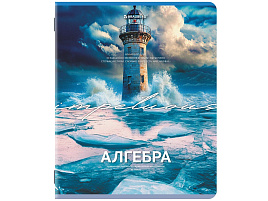 Тетрадь Алгебра 48л. BRAUBERG 405082 КЛАССИКА ПРИРОДА, обложка картон, клетка, подсказ