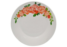 Тарелка мелкая 17,5см 7" т7-4713/1251 Нежные розы