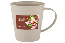 Кружка пластик 300мл 182210005/0464 латте