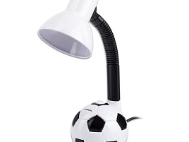 Лампа настольная офисная SONNEN OU-503, "МЯЧ", белый, на подставке, ЦОКОЛЬ Е27, 236675