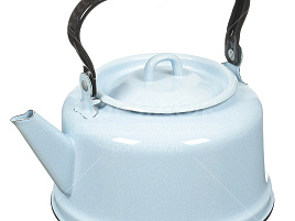 Чайник эмаль 3,5л С42713.П палевый без декора Сибирские товары