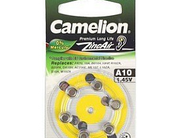 Батарейка Camelion ZA10 (6шт.на бл) для слух. аппаратов 1,4V90mAh