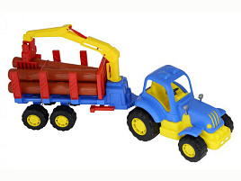 Трактор 44815 Крепыш с полуприцепом-лесовозом