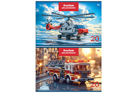 Альбом для рисования 20л. BG АР4ск20 08595 "Конструктор"