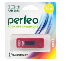Флеш-драйв Perfeo USB 16Gb C04 красный
