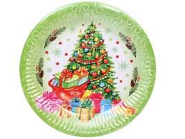 Тарелка бумажная 18см 893-221 Нарядная красавица (10шт)