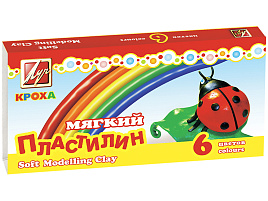 Пластилин 6цв. Кроха 12С863-08 мягкий