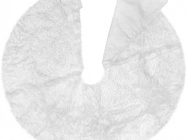 Коврик под елку НУ-5328 Роскошный белый 90см