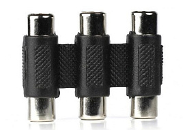 Переходник Smartbuy (A200)бочонок бинокль 3 RCA(F)-3RCA(F)