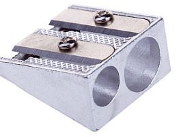 Точилка OfficeSpace SHM2_1611 металлическая, 2 отверстия