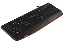 Клавиатура DEFENDER 45546 Atom HB-546 RU,черный,104+FN,1.8м