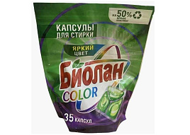 Стиральный порошок Капсулы Биолан Колор 35шт Дой-Пак