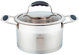 Кастрюля нержавейка 3,6л Millet ML-8020 индукция 8542