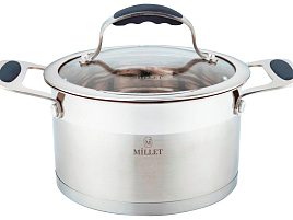 Кастрюля нержавейка 3,6л Millet ML-8020 индукция 8542