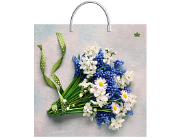 Пакет петля с пласт.ручкой 36*37 Лирический