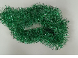 Мишура №10/H41 Зеленая+Белая