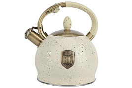 Чайник нержавейка 3л М-7230 Rashel со свистком кремовый