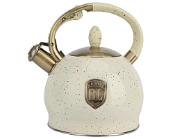 Чайник нержавейка 3л М-7230 Rashel со свистком кремовый