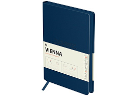 Ежедневник датированный 2025г. А5 BG DdA5_61256 "Vienna. Dark blue", темно-синий, 176л., мягкий переплет, кожзам