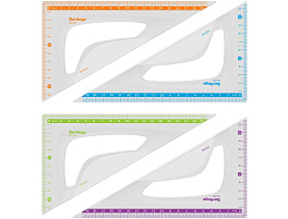Треугольник 30гр. 19см Berlingo TR_10020 "Color", пластиковый, ассорти, европодвес