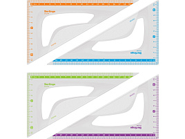 Треугольник 30гр. 19см Berlingo TR_10020 "Color", пластиковый, ассорти, европодвес