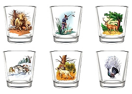 Набор стопок 6шт 1250-Д Охота