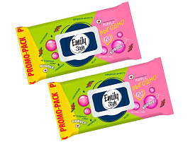 Влажные салфетки Emily Style 120шт.Bubble Fresh
