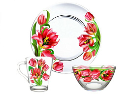 Набор для завтрака 1220-Д Тюльпаны