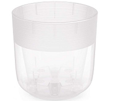 Кашпо цветочное 4,5л Линель М8406 прозрачное с/п