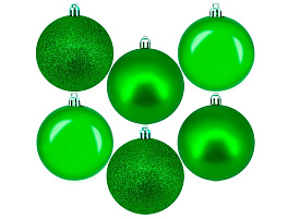 Набор шаров 6см FG240519096Q зеленый 6шт
