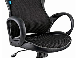 Кресло Helmi HL-S02 "Virage", экокожа/ткань черная