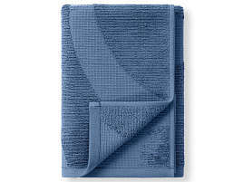 Полотенце 50*90 махровое Wave Texture МХ48 синий деним 8805