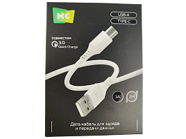 Кабель MORE CHOICE (4017) K69a 2мUSB 3.0A для Type-C 2м