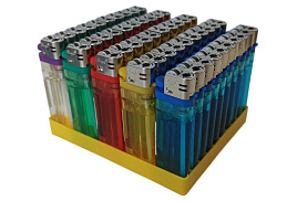 Зажигалка прозрачная 0026