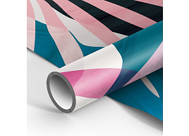 Бумага упаковочная MESHU MS_46393 глянц. 70*100см, "Tropical Flower", 90г/м2