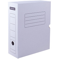 Накопитель документов Лоток-коробка белый 150мм OfficeSpace 219276