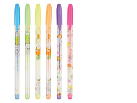 Набор гел. ручек 6цв. ArtSpace GP6_96958 "Bunny" 1,0мм, пастельные, ПВХ чехол