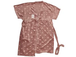 Белье халат жен. №10 сердце велюр 54р-р