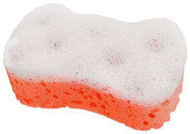 Губка банная Ладушки массажная  ГДТ 9008 оранжевая
