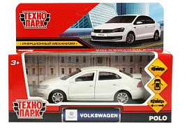 Машина металлическая POLO-12-WH Volkswagen Polo белая 12см