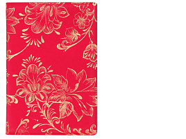 Обложка на паспорт OfficeSpace 342744 "Blooming" мягкий полиуретан, малиновая, тиснение золотом