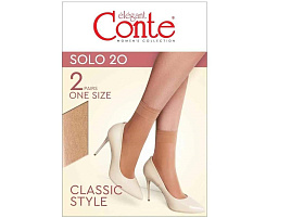 Носки Conte Elegant Solo 20 р.23-25 2 пары natural 3070