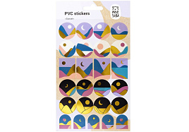 Наклейки ПВХ MESHU MS_43589 "Sunset", 10*21см, фольга, 25 наклеек, инд. уп., европодвес