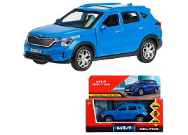 Машина металлическая SELTOS-12-BU KIA seltos длина 12 см, двери, багаж., инерц, синий, кор.