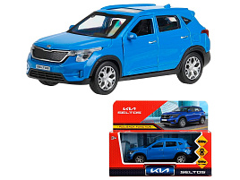 Машина металлическая SELTOS-12-BU KIA seltos длина 12 см, двери, багаж., инерц, синий, кор.