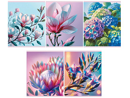 Тетрадь 48л. линия  Т5ск48 63527 "Цветение", суперэконом