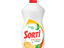 Средство для посуды Капля-Сорти  0,9л.Апельсин и мята 1824-3