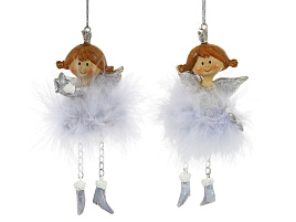 Подвеска полистоун Ангелочек 11см 755537