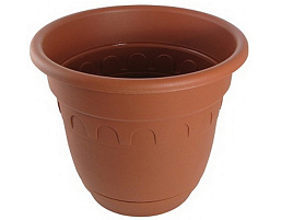 Кашпо цветочное 10л Колывань С96Т терракот с/п